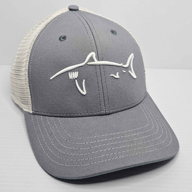 Great White Shark Silhouette Trucker Hat