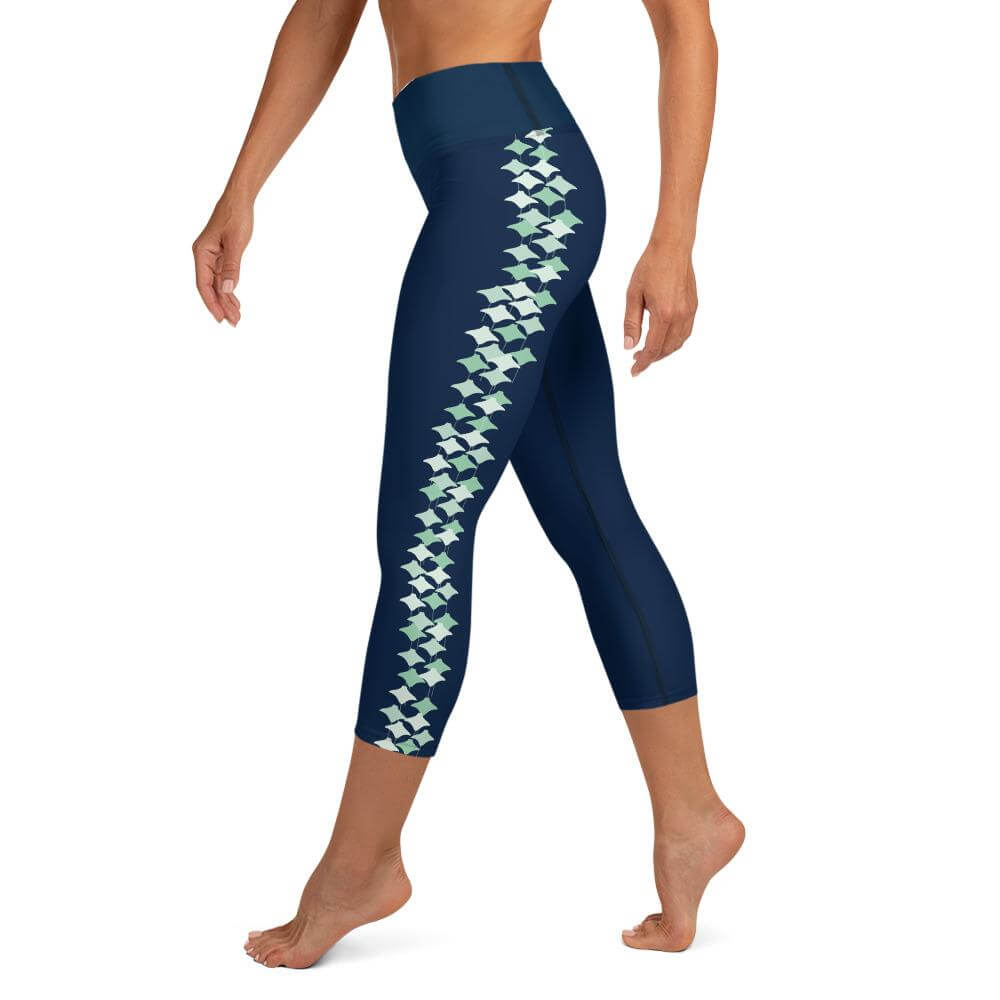  Satva Women's Organic Cotton Yoga Pants Capri Leggings Power  Flex Tights Hidden Pocket Surya Capri for Yoga Running Cycling Workout  Training Gym - Black, X-Small : Sports & Outdoors